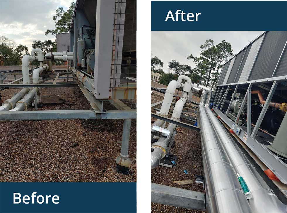 Beforeandafter-01 Commercial Hvac Installation Houston Tx