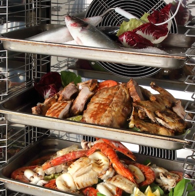 Interior,Of,A,Blast,Chiller,With,Fish,And,Vegetables Blast Chiller Stock1