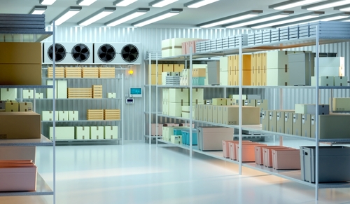Refrigeration,Chamber,For,Food,Storage Walk In Freezer Stock